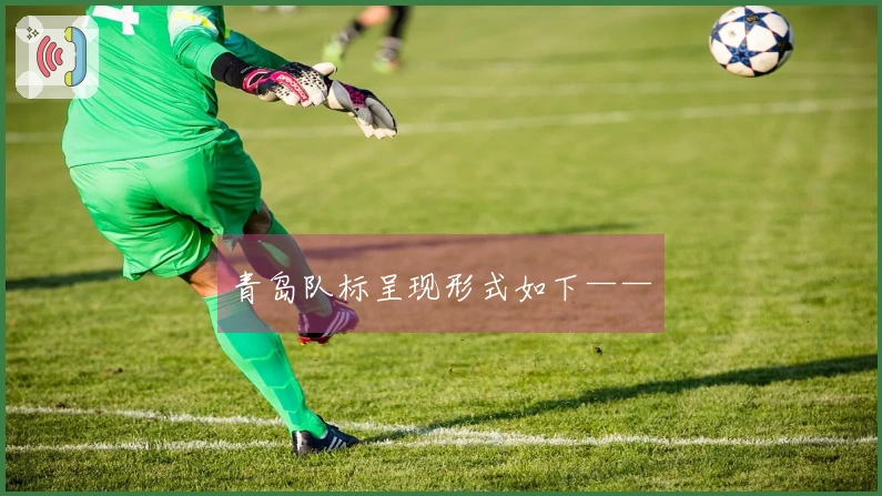 青岛队标呈现形式如下——